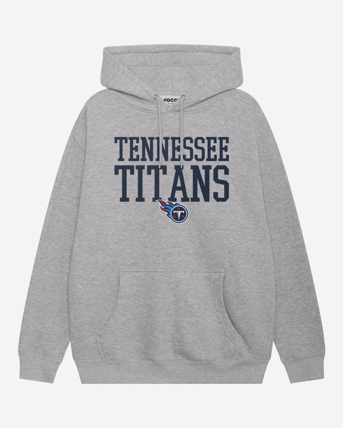 Tennessee Titans Bold Wordmark Hoodie FOCO Athletic Heather S - FOCO.com