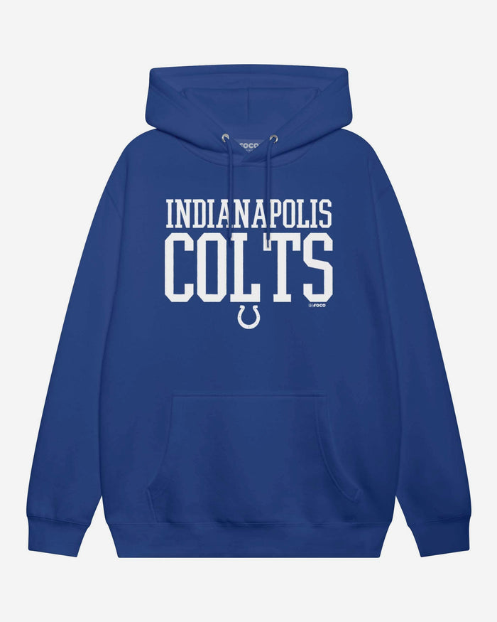 Indianapolis Colts Bold Wordmark Hoodie FOCO Athletic Heather S - FOCO.com