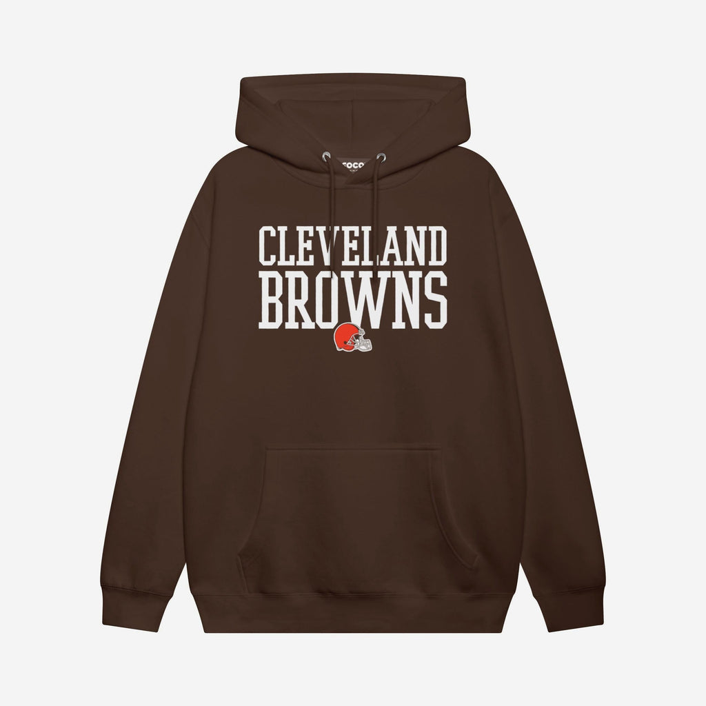 Cleveland Browns Bold Wordmark Hoodie FOCO Chestnut S - FOCO.com