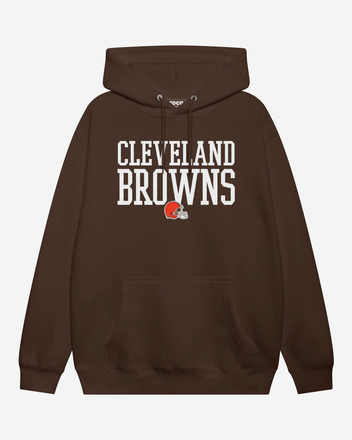 Cleveland Browns Bold Wordmark Hoodie FOCO Chestnut S - FOCO.com