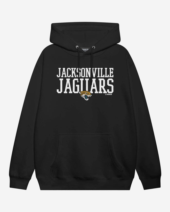 Jacksonville Jaguars Bold Wordmark Hoodie FOCO Athletic Heather S - FOCO.com