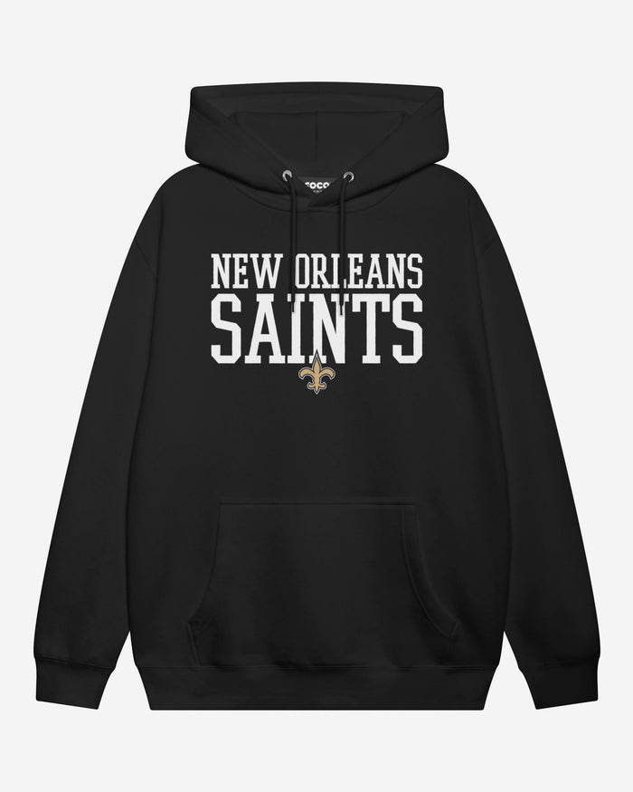 New Orleans Saints Bold Wordmark Hoodie FOCO Black S - FOCO.com