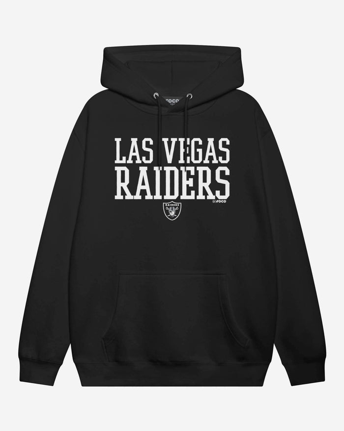 Las Vegas Raiders Bold Wordmark Hoodie FOCO Athletic Heather S - FOCO.com
