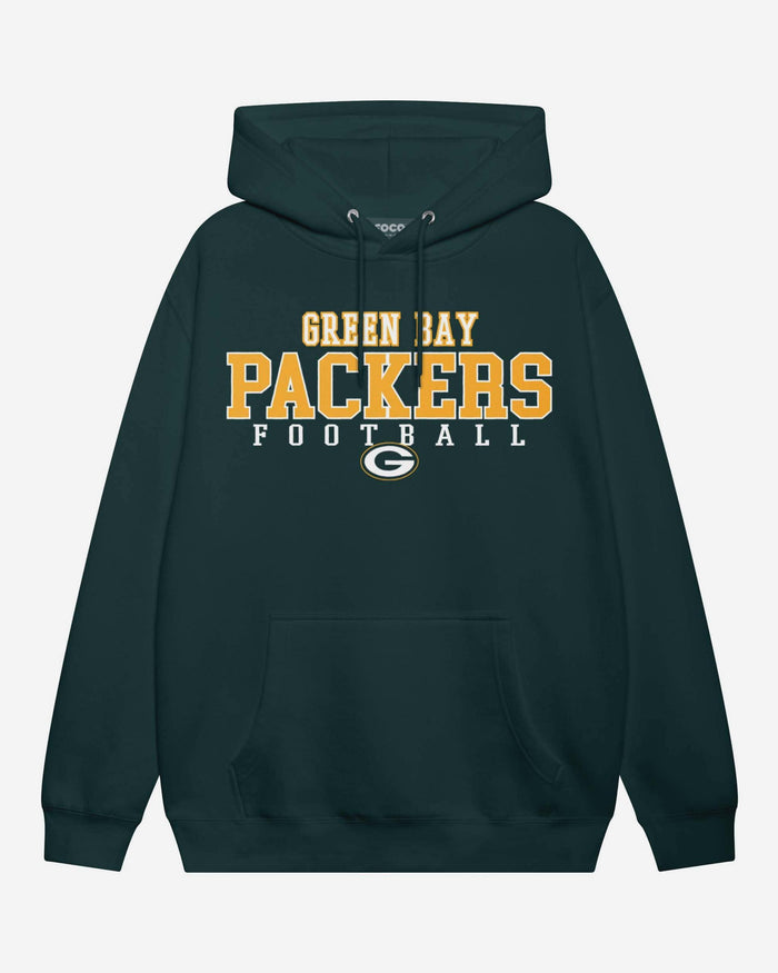 Green Bay Packers Football Wordmark Hoodie FOCO S - FOCO.com
