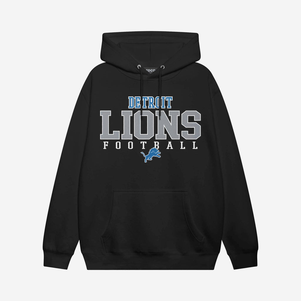 Detroit Lions Football Wordmark Hoodie FOCO S - FOCO.com