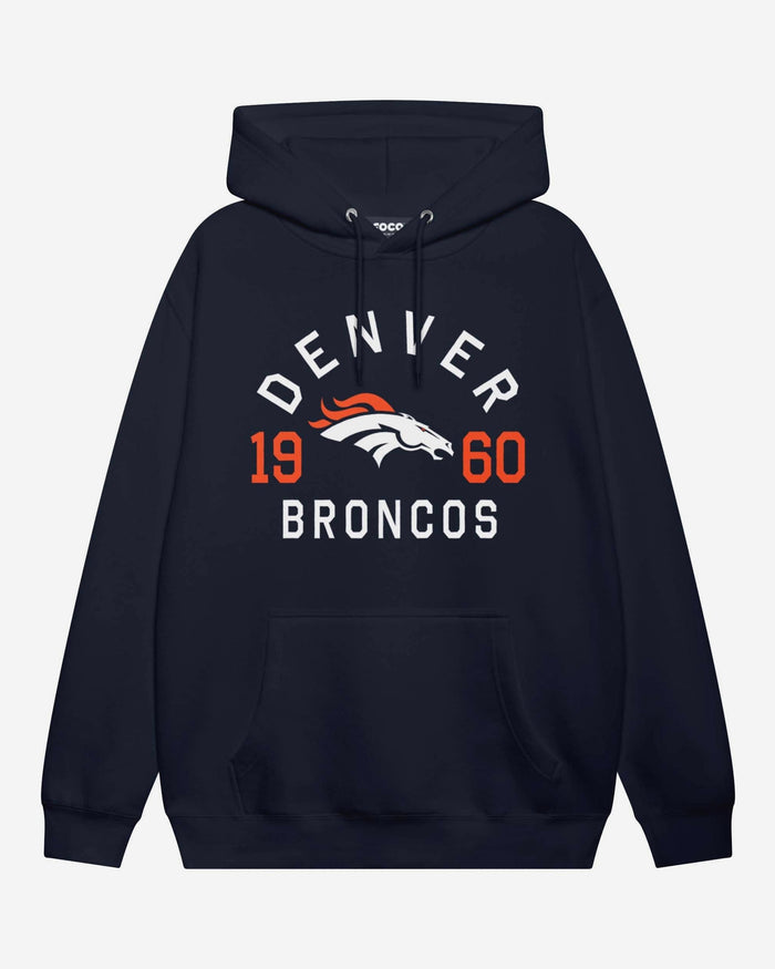 Denver Broncos Heritage Print Hoodie FOCO Navy S - FOCO.com