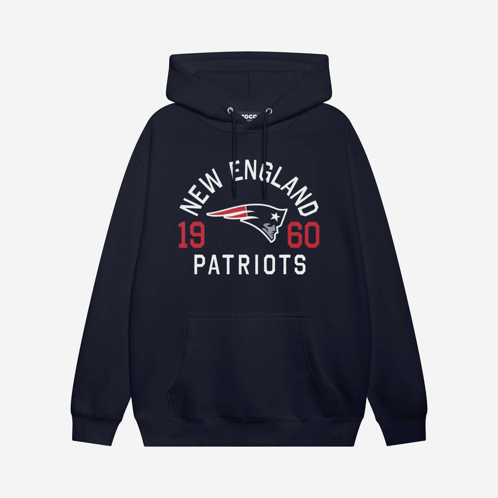 New England Patriots Heritage Print Hoodie FOCO Navy S - FOCO.com