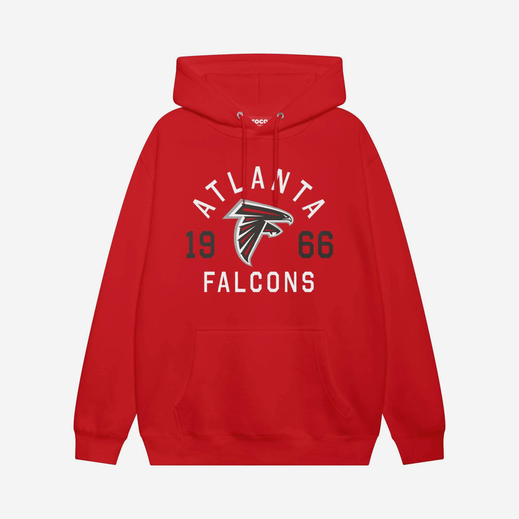 Atlanta Falcons Heritage Print Hoodie FOCO Red S - FOCO.com