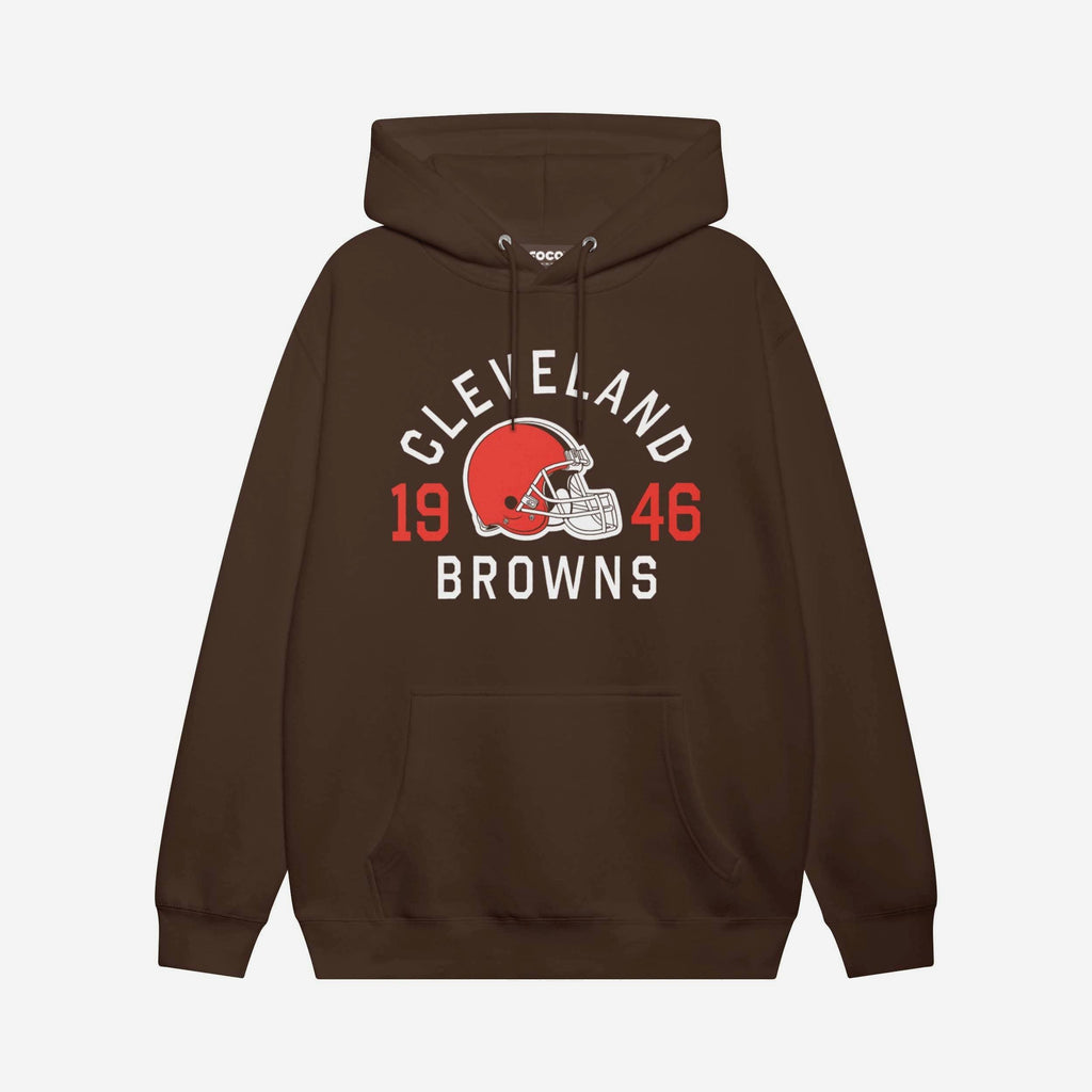 Cleveland Browns Heritage Print Hoodie FOCO Chestnut S - FOCO.com
