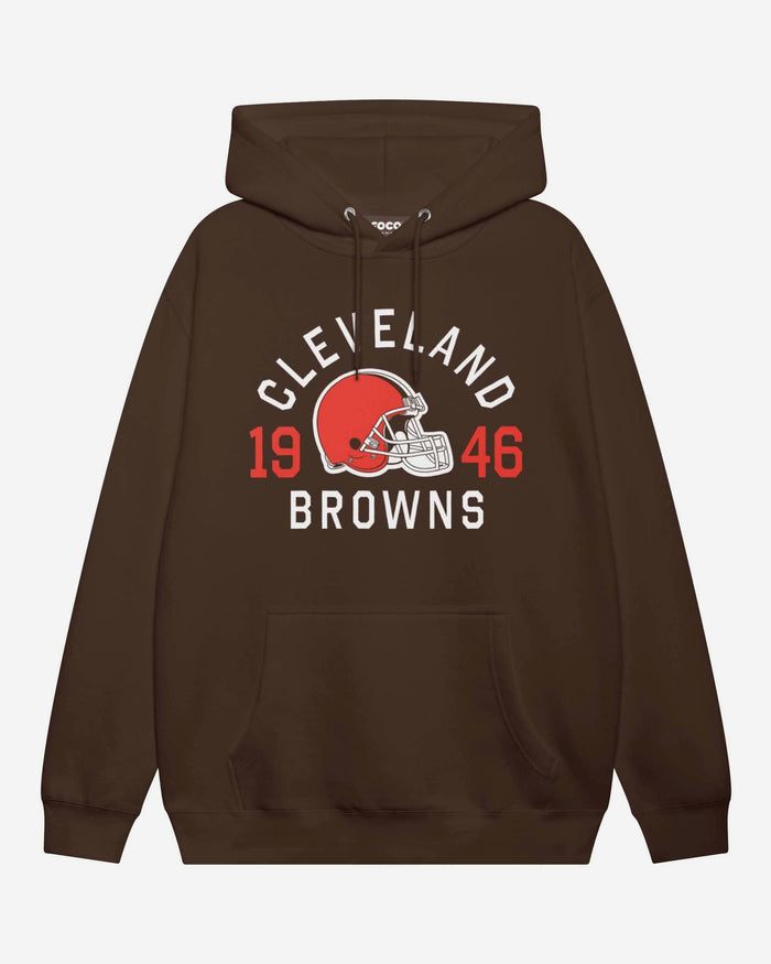 Cleveland Browns Heritage Print Hoodie FOCO Chestnut S - FOCO.com