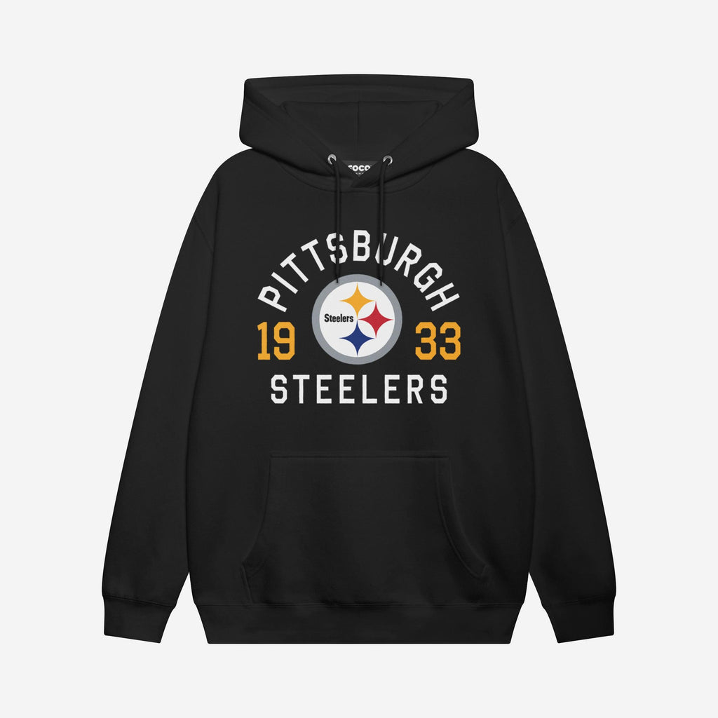 Pittsburgh Steelers Heritage Print Hoodie FOCO S - FOCO.com