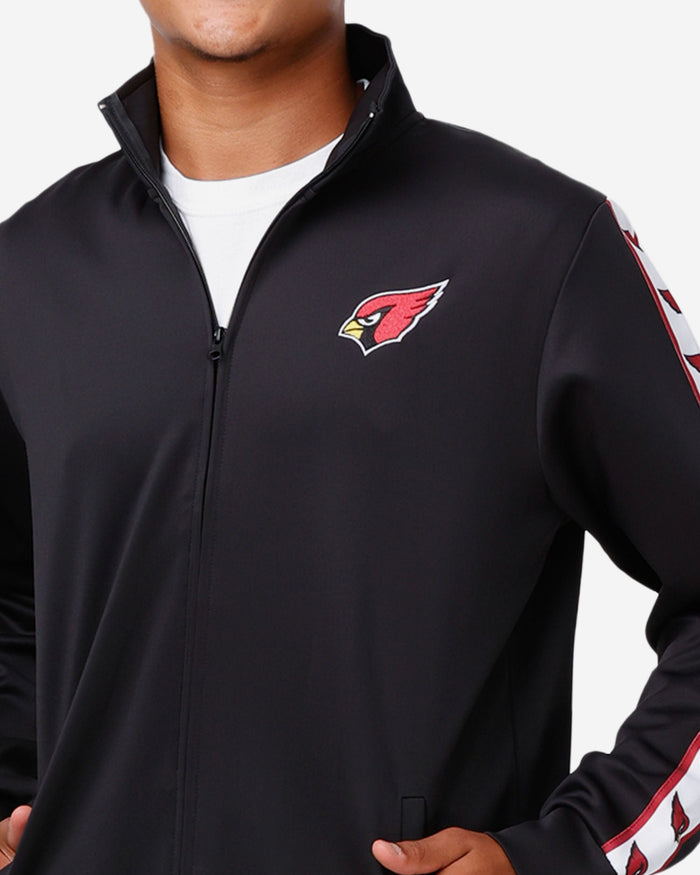 Arizona Cardinals Stripe Logo Track Jacket FOCO - FOCO.com