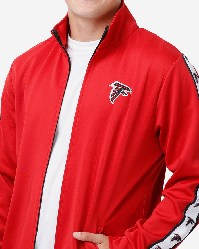 Atlanta Falcons Stripe Logo Track Jacket FOCO - FOCO.com