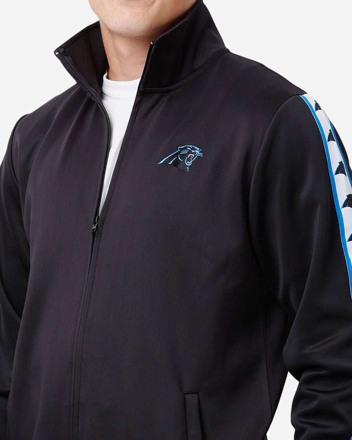 Carolina Panthers Stripe Logo Track Jacket FOCO - FOCO.com