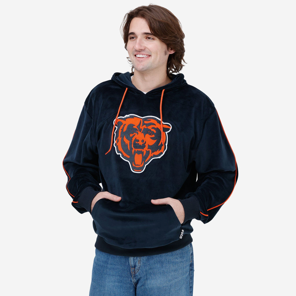 Chicago Bears Velour Hooded Sweatshirt FOCO S - FOCO.com