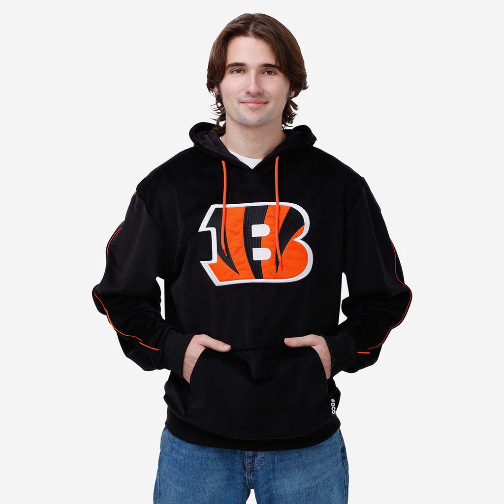 Cincinnati Bengals Velour Hooded Sweatshirt FOCO S - FOCO.com