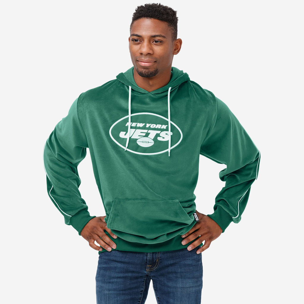 New York Jets Velour Hooded Sweatshirt FOCO S - FOCO.com