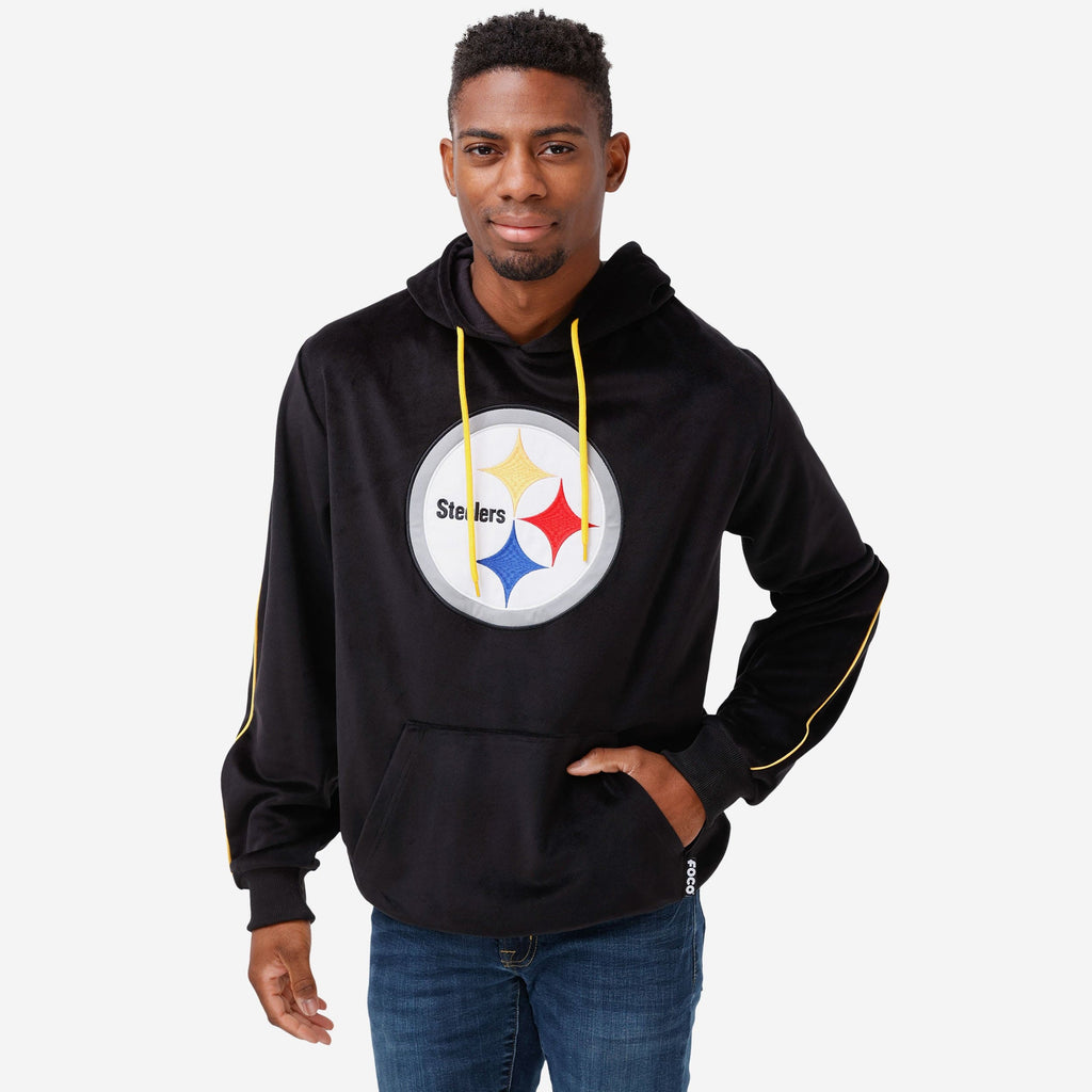 Pittsburgh Steelers Velour Hooded Sweatshirt FOCO S - FOCO.com