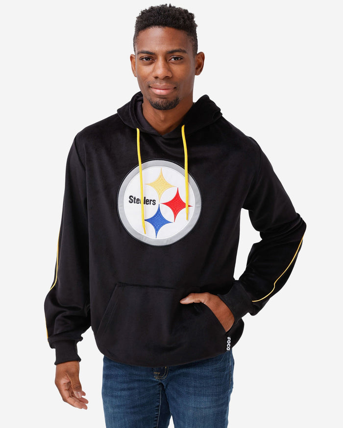 Pittsburgh Steelers Velour Hooded Sweatshirt FOCO S - FOCO.com
