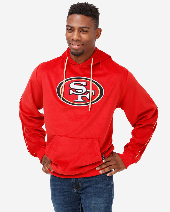 San Francisco 49ers Velour Hooded Sweatshirt FOCO S - FOCO.com