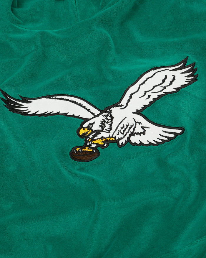 Philadelphia Eagles Kelly Green Velour Hooded Sweatshirt FOCO - FOCO.com
