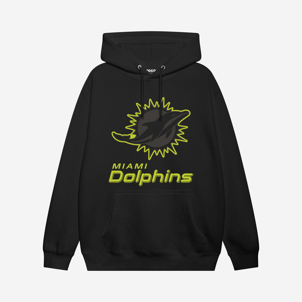 Miami Dolphins Highlight Reel Hoodie FOCO Black/Volt S - FOCO.com