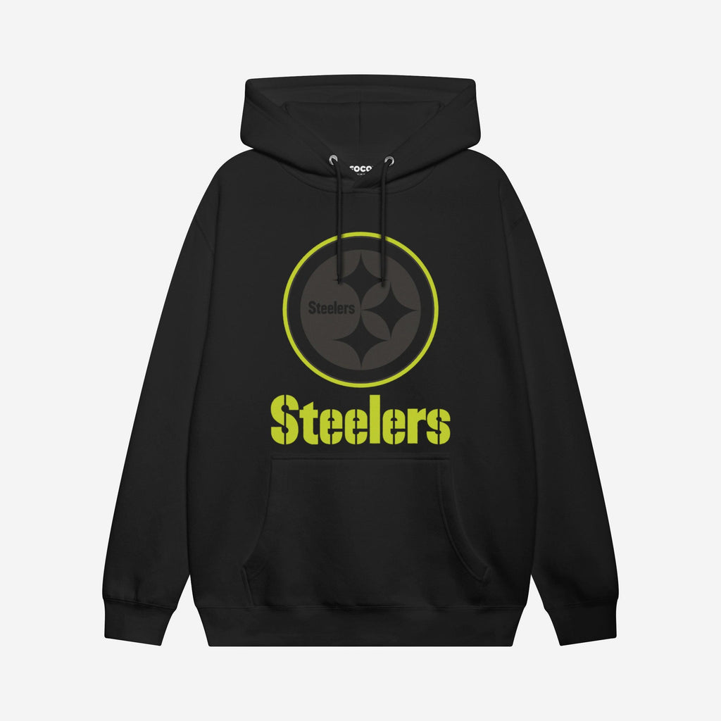 Pittsburgh Steelers Highlight Reel Hoodie FOCO Black/Volt S - FOCO.com