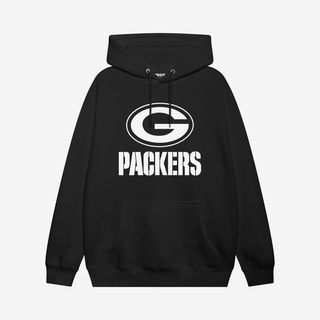 Green Bay Packers White Logo Hoodie FOCO S - FOCO.com