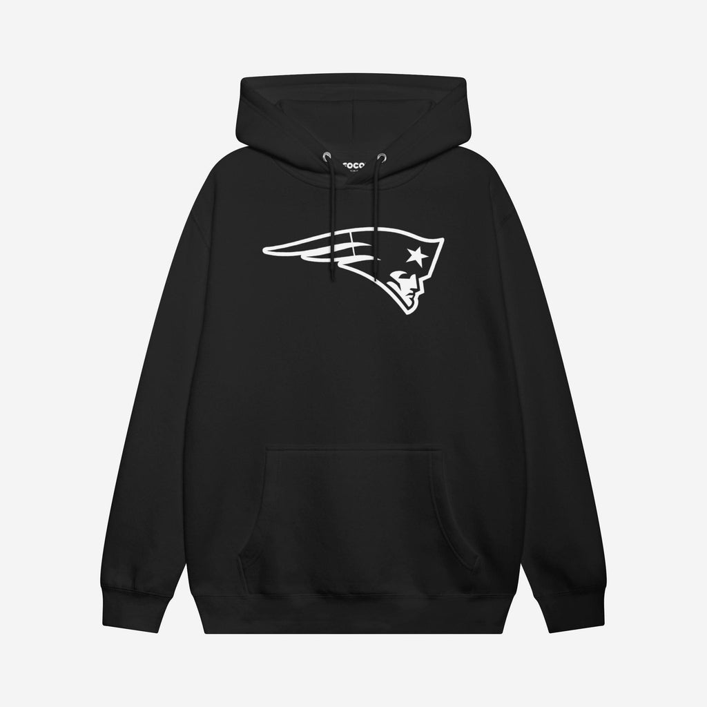 New England Patriots White Logo Hoodie FOCO S - FOCO.com