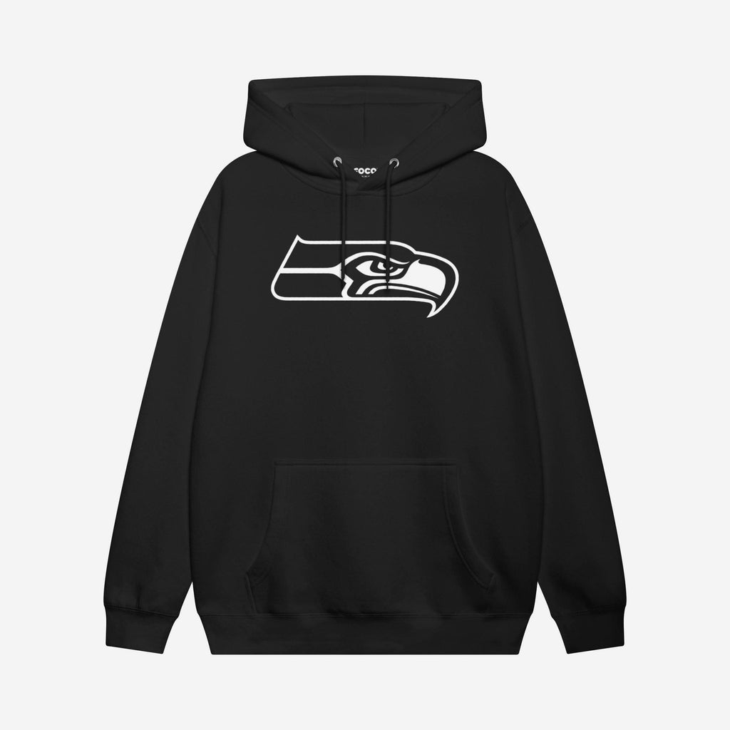 Seattle Seahawks White Logo Hoodie FOCO S - FOCO.com