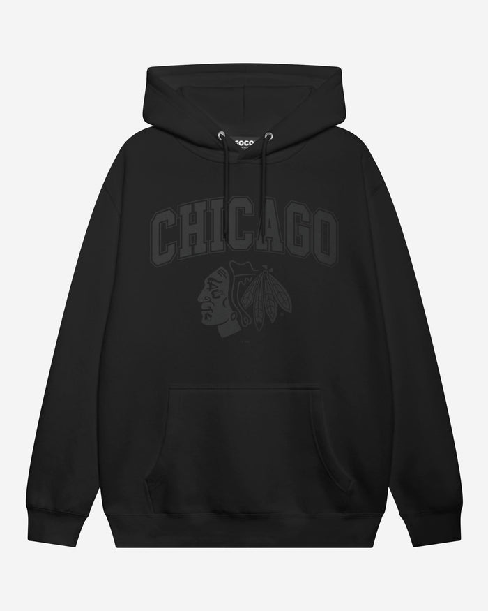 Chicago Blackhawks Blackout Hoodie FOCO S - FOCO.com