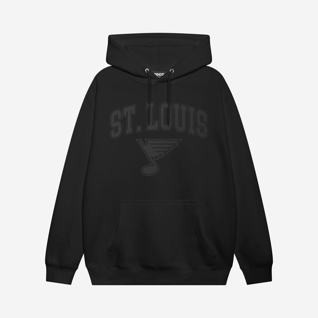 St Louis Blues Blackout Hoodie FOCO S - FOCO.com