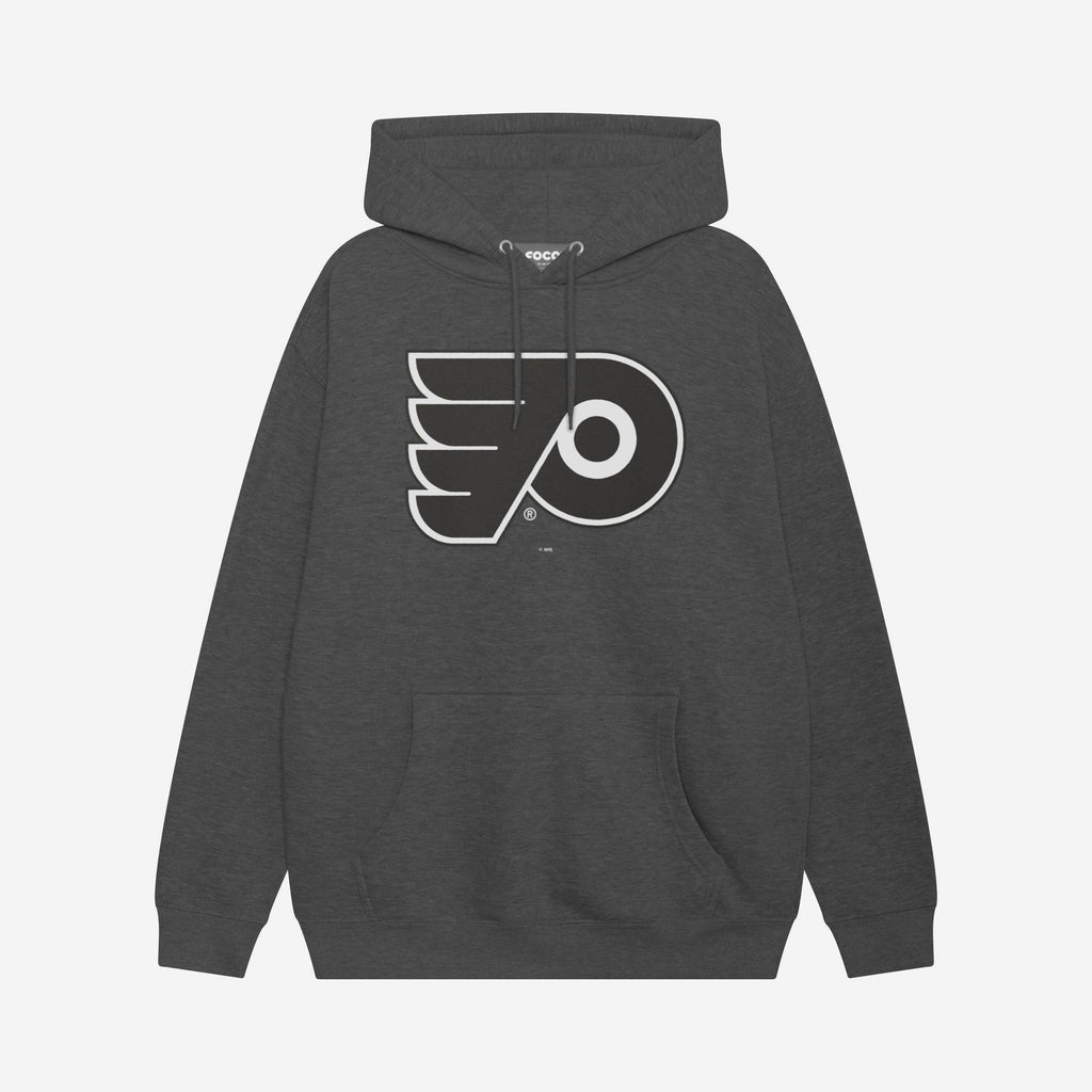 Philadelphia Flyers Black & White Primary Logo Hoodie FOCO S - FOCO.com