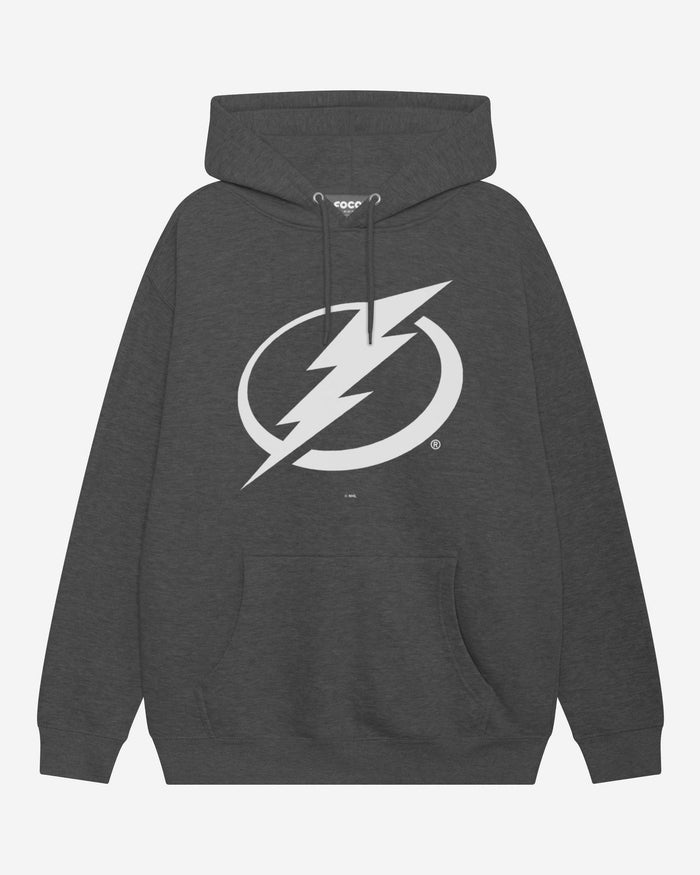 Tampa Bay Lightning Black & White Primary Logo Hoodie FOCO S - FOCO.com