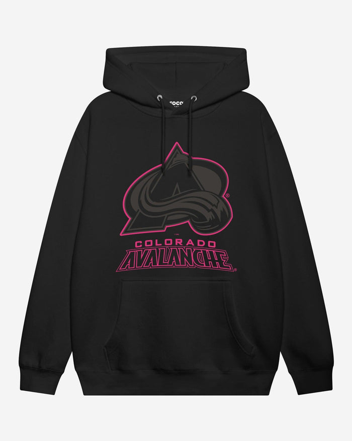 Colorado Avalanche Highlight Reel Hoodie FOCO Black/Neon Pink S - FOCO.com