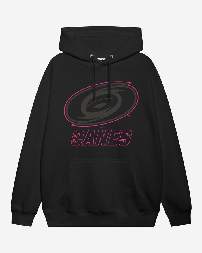 Carolina Hurricanes Highlight Reel Hoodie FOCO Black/Neon Pink S - FOCO.com