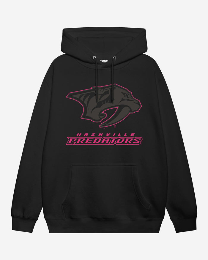 Nashville Predators Highlight Reel Hoodie FOCO Black/Neon Pink S - FOCO.com