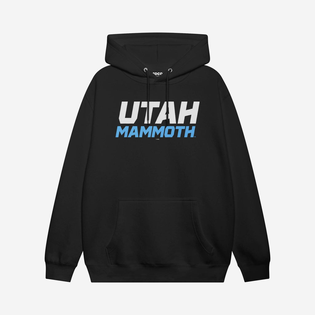 Utah Mammoth Wordmark Logo Hoodie FOCO Black S - FOCO.com