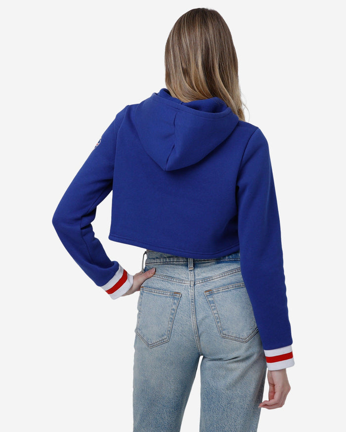 Buffalo Bills Womens Cropped Chenille Hoodie FOCO - FOCO.com