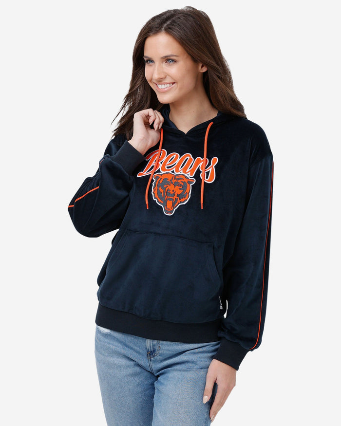 Chicago Bears Womens Velour Hooded Sweatshirt FOCO S - FOCO.com