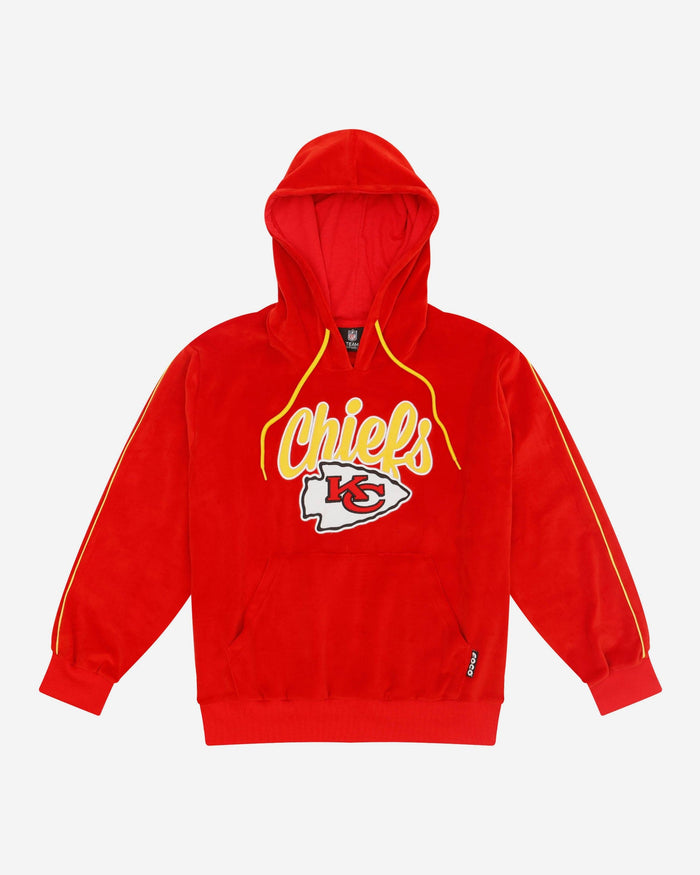 Kansas City Chiefs Womens Velour Hooded Sweatshirt FOCO - FOCO.com