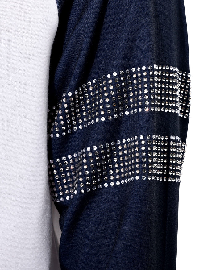 Dallas Cowboys Rhinestone Long Sleeve Henley FOCO S - FOCO.com