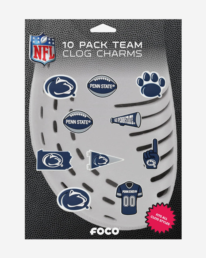 Penn State Nittany Lions 10 Pack Team Clog Charms FOCO - FOCO.com