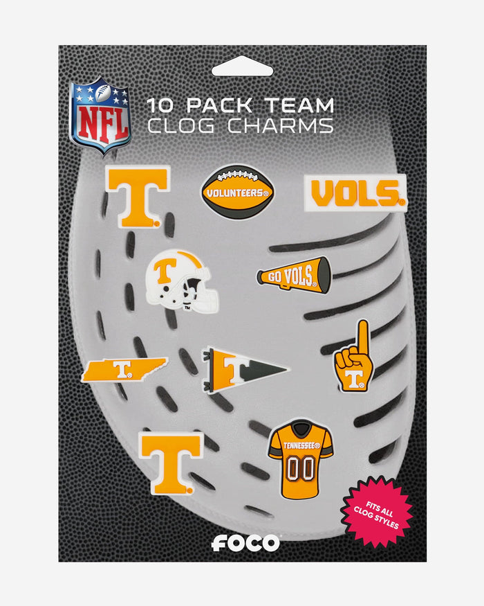 Tennessee Volunteers 10 Pack Team Clog Charms FOCO - FOCO.com