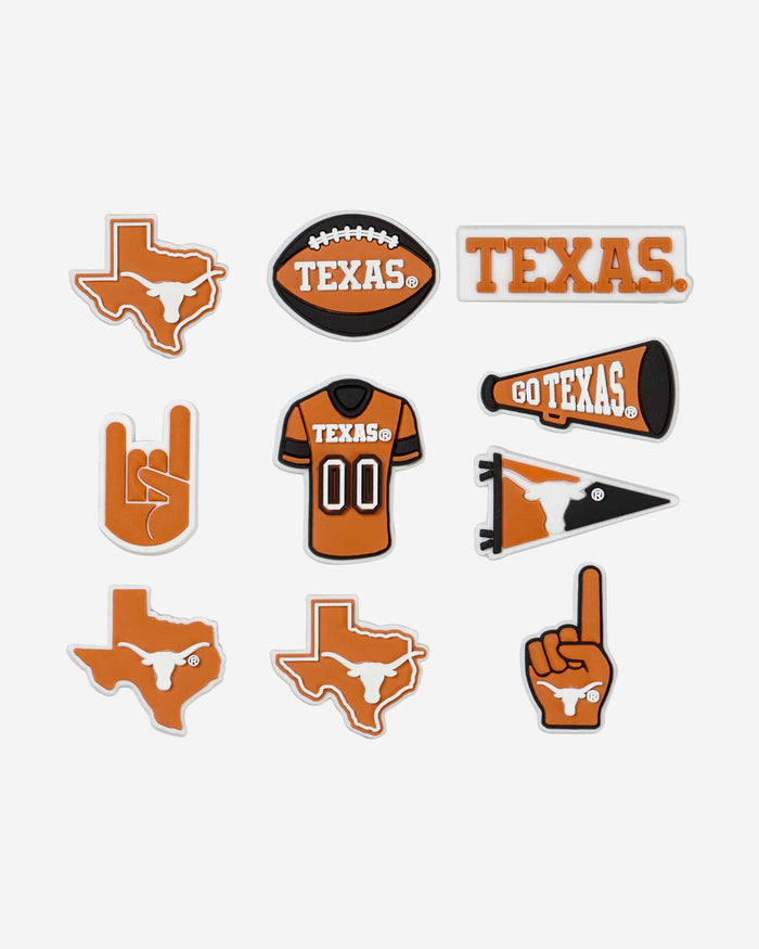 Texas Longhorns 10 Pack Team Clog Charms FOCO - FOCO.com