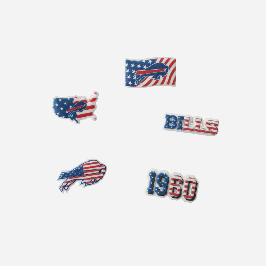 Buffalo Bills Americana 5 Pack Team Clog Charms FOCO - FOCO.com