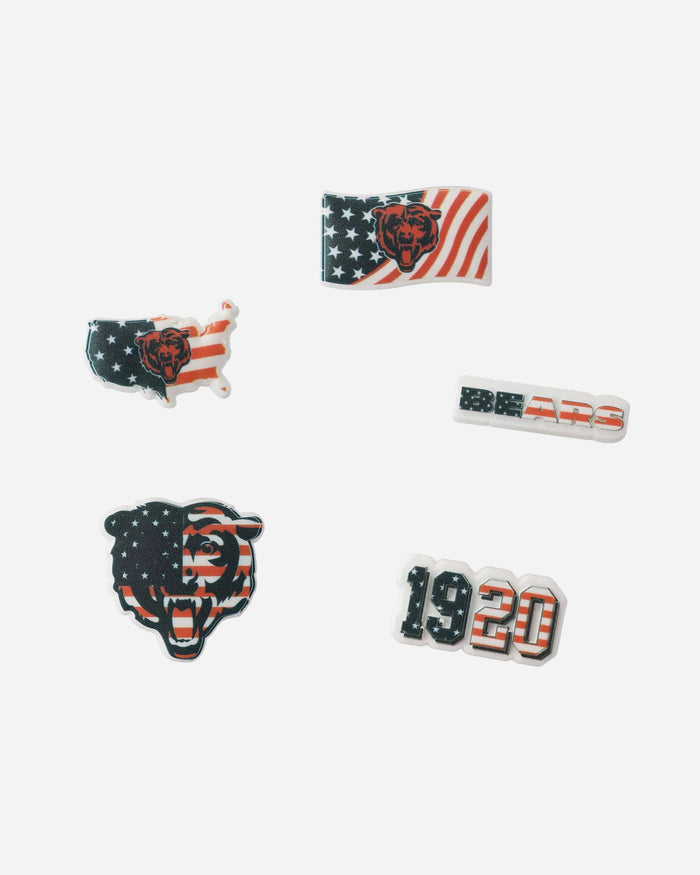 Chicago Bears Americana 5 Pack Team Clog Charms FOCO - FOCO.com