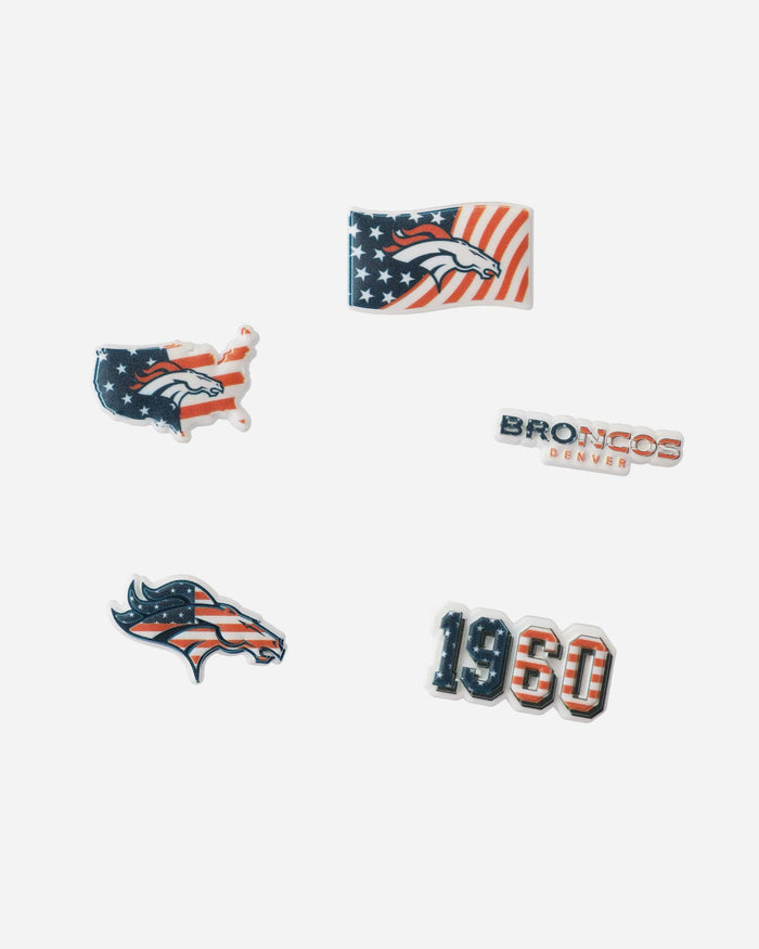 Denver Broncos Americana 5 Pack Team Clog Charms FOCO - FOCO.com