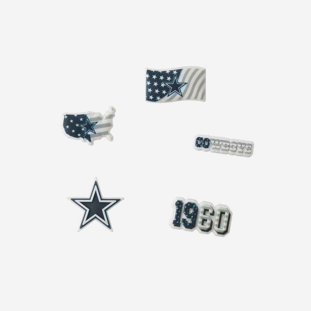Dallas Cowboys Americana 5 Pack Team Clog Charms FOCO - FOCO.com
