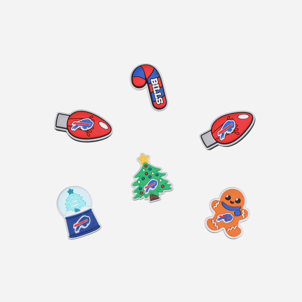 Buffalo Bills 6 Pack Holiday Team Clog Charms FOCO - FOCO.com
